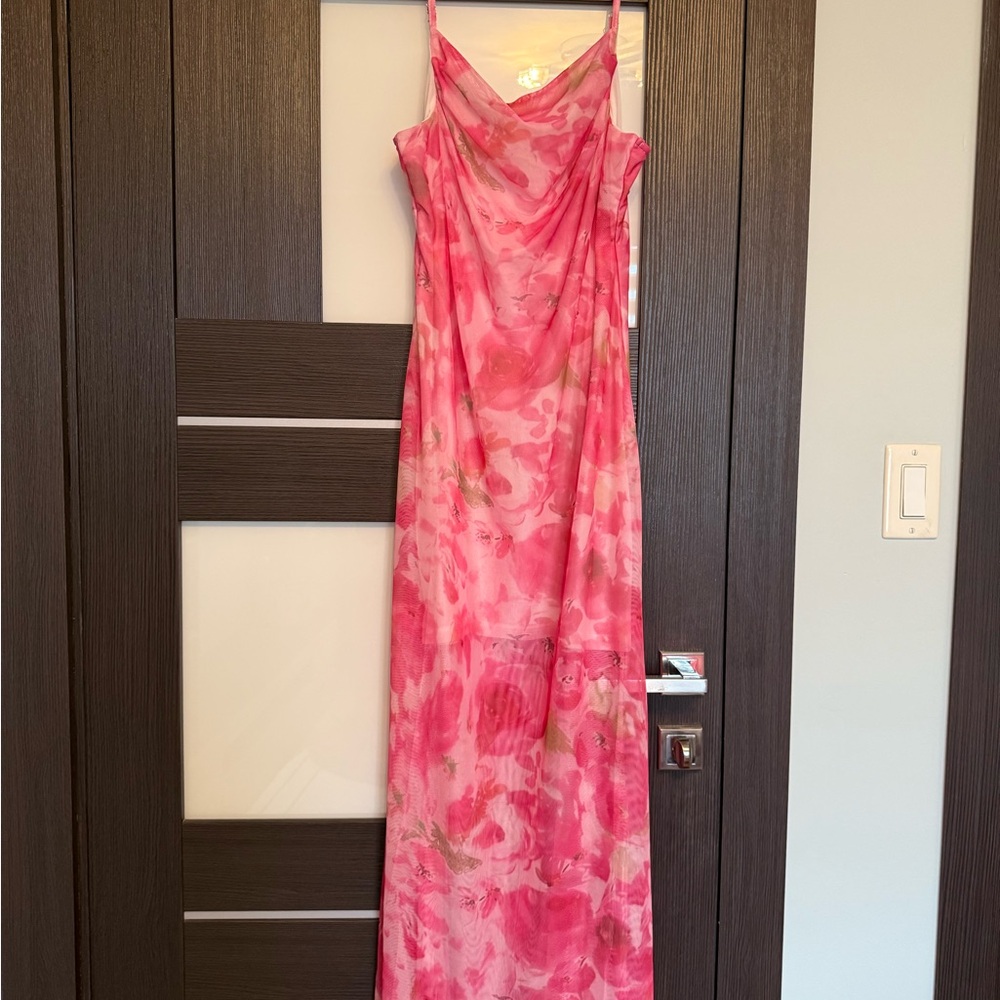Floral Pink Maxi Dress